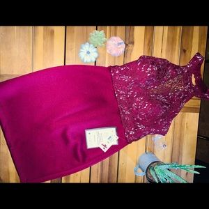 Maroon Cocktail Dress
